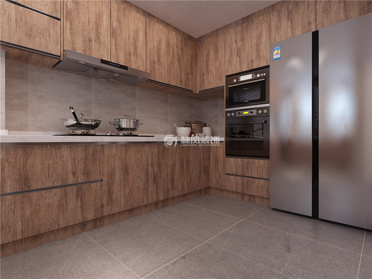 華潤(rùn)置地昆侖御150㎡廚房裝修效果圖