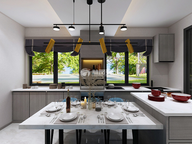 開放式廚房設計裝修效果圖