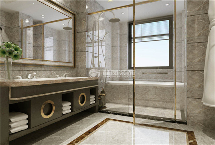 衛(wèi)生間洗手臺收納柜設(shè)計裝修效果圖