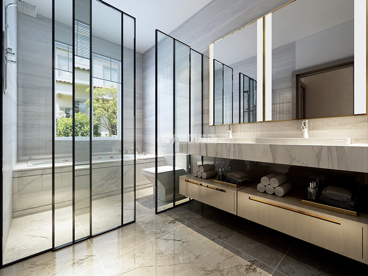 港式風格衛(wèi)生間設計裝修效果圖