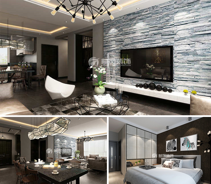 華潤置地悅璽140平現(xiàn)代風(fēng)格裝修效果圖