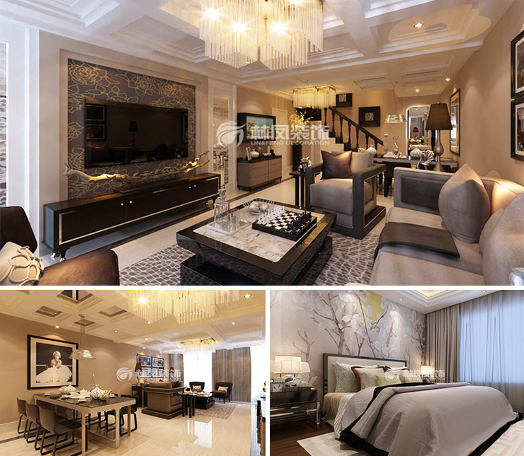 陽光100國際新城120平現(xiàn)代風(fēng)格裝修效果圖