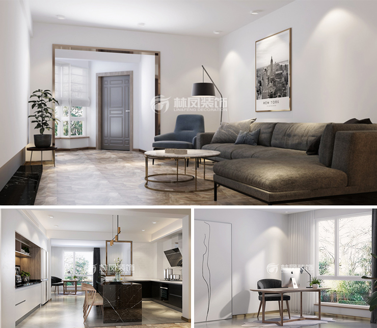 萬科明日之光125平現(xiàn)代風(fēng)格裝修效果圖