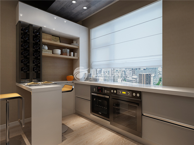 開放式廚房裝修效果圖