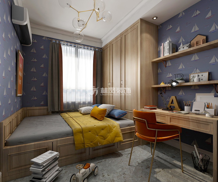 兒童房書柜設(shè)計裝修效果圖