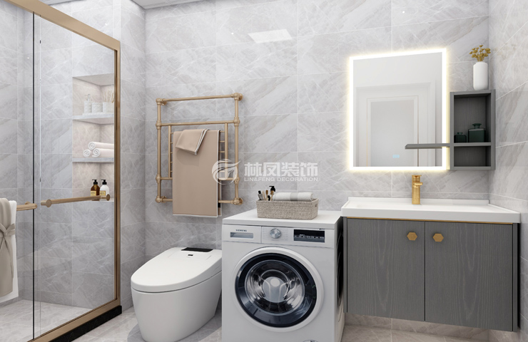 輕奢風(fēng)格衛(wèi)生間裝修效果圖