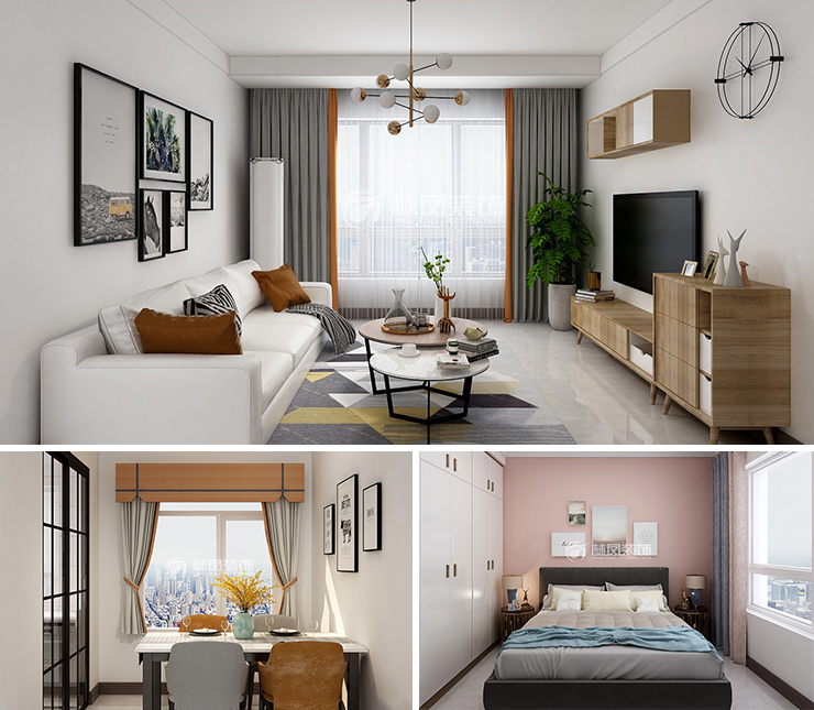 萬(wàn)錦香樟樹(shù)云墅 109平 現(xiàn)代簡(jiǎn)約風(fēng)格裝修效果圖