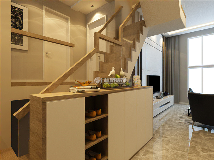 樓梯下方收納柜設(shè)計裝修效果圖