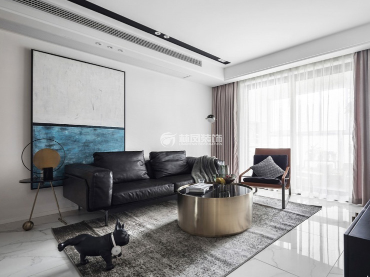 現(xiàn)代風格客廳新風系統(tǒng)裝修效果圖