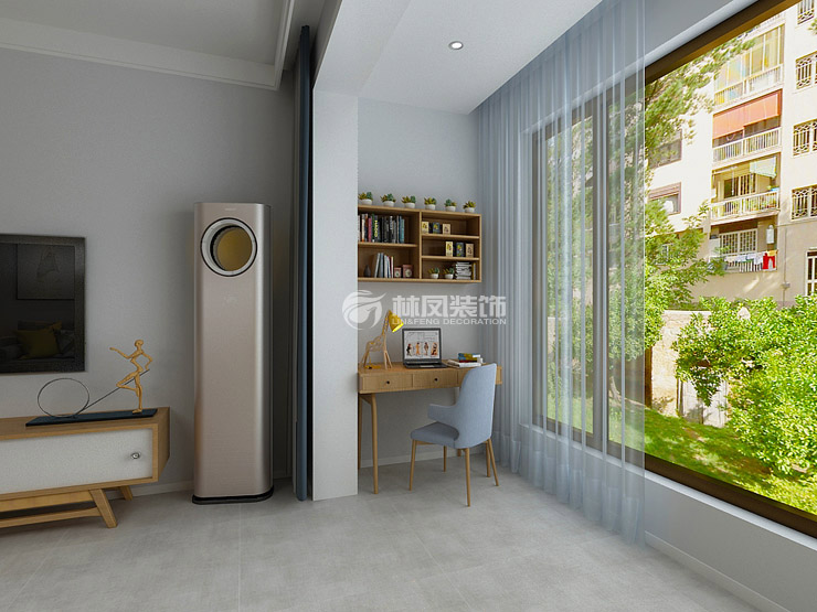 陽(yáng)臺(tái)書房設(shè)計(jì)裝修效果圖