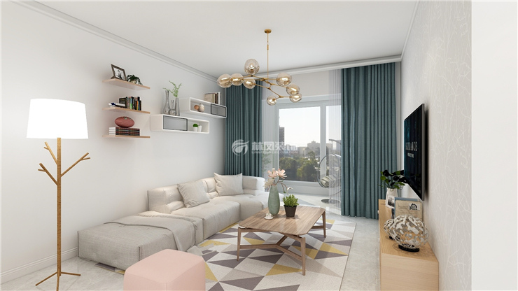 中?？党?105平-現(xiàn)代簡(jiǎn)約風(fēng)格-客廳.jpg