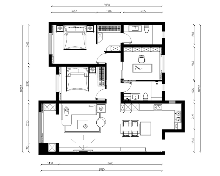 頤盛壹號(hào)公館 135平 現(xiàn)代  戶(hù)型圖.jpg